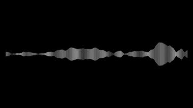 Dairesel Arayüz HUD Tasarımı - Müzik Dengeleyicisi ve Infographic Elementleri, Ses Dalgaları, Ses Frekans Çizgileri, Teknoloji ve Bilim Analizi Teması, 4K Video İşleme Görüntülerinde Kullanılabilir
