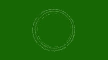 Dairesel Arayüz HUD Tasarımı - Müzik Dengeleyicisi ve Infographic Elementleri, Ses Dalgaları, Ses Frekans Çizgileri, Teknoloji ve Bilim Analizi Teması, 4K Video İşleme Görüntülerinde Kullanılabilir