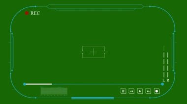4K Video 'da HUD Arayüz Ekranı Futuristik Animasyonu - Siyahi ve Krom Anahtar Arkaplan Konsepti Geleceği Siber ve Teknoloji Şablonu