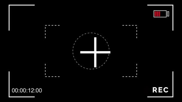 Футуристическая Анимация Интерфейса Hud Video Шаблон Наложения Видео Футуристической Концепции — стоковое видео