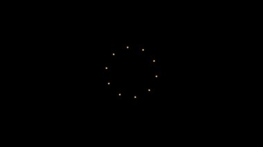 Çember Şekli FX Canlandırma Elemanı - Alfa Kanalı Video, Yüksek Kaliteli 4K Çözünürlük