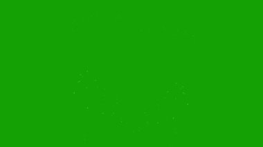 Çizgi film Kar Efekti Animasyon Döngüsü - Yeşil Ekran Arkaplanında Alfa Kanalı ile Hareket Grafikleri Videosu, Yeşil Ekran Arkaplanı Üzerine Noel Efekti
