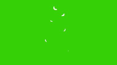 Yeşil Ekran Arkaplanında Çizgi Film Duman Canlandırma Döngüsü - Görüntü Elementi Efekti