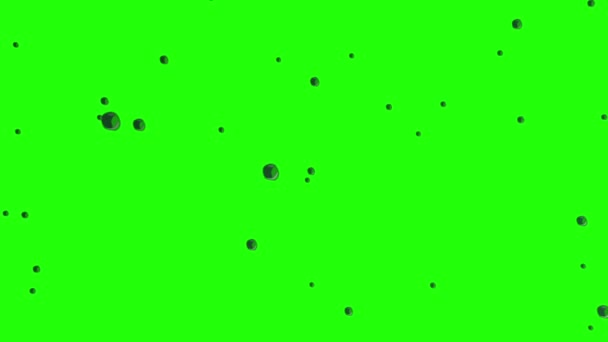 Animación Dibujos Animados Lluvia Pantalla Verde Animación Gota Agua Lluvia — Vídeos de Stock