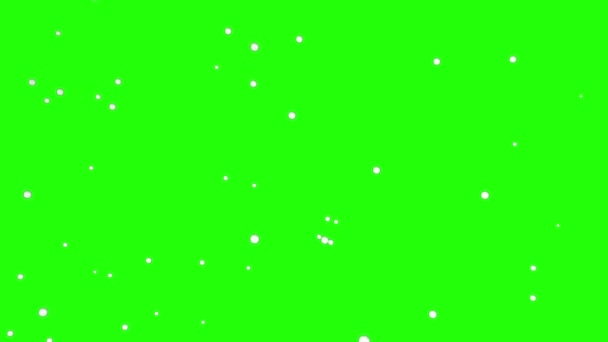 Regen Cartoon Animation Auf Grünem Bildschirm Wassertropfen Animation Regen Mit — Stockvideo