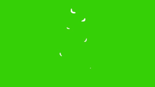 Cartoon Smoke Animation Loop Πράσινο Φόντο Οθόνη Video Element Effect — Αρχείο Βίντεο