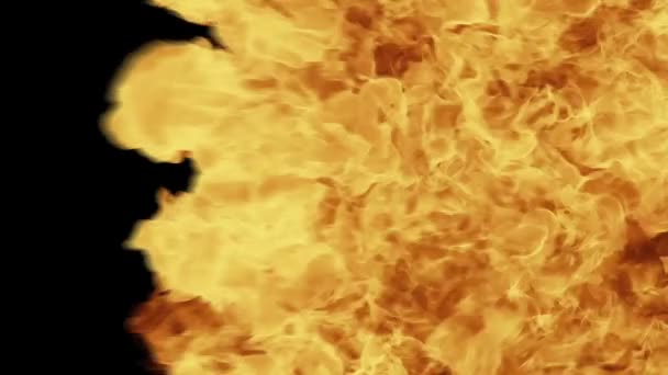 绿色屏风背景下的火灾爆炸过渡 燃烧着火 — 图库视频影像
