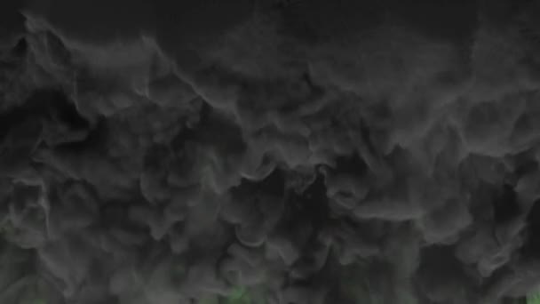 Туман Дыма Дыма Фоне Зеленого Экрана Кадры Перехода Дыма Лумой — стоковое видео