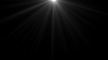 Optik Lens Işıkları Işınlar Geçişi - Kusursuz Döngü, 4K Proje Ekran Kaplaması için Güzel Beyaz Leke Efektleri. Flaş Işıklar ve Parlak Lens Fişeği Efekti