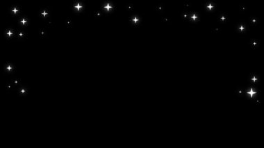 İzole edilmiş Siyah Arkaplanda Zarif Küçük Güzel Fişek - Minimalist Görsel Element