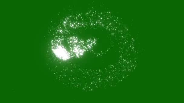 Línea Cola Partículas Glitter Brillo Brillante Ligero Wave Magic Shimmer — Vídeo de stock