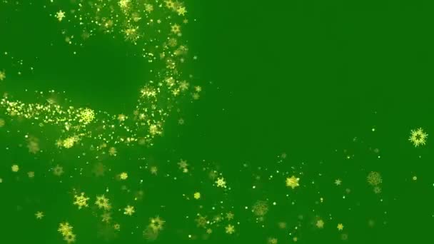 Golden Sparkles Vánoční Magické Světlo Částice Tail Line Vánoční Zlaté — Stock video
