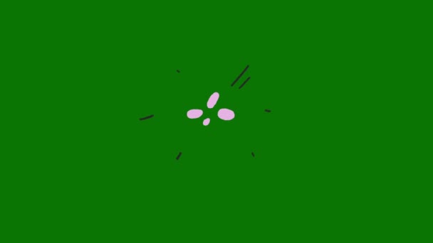 Colorful Cartoon Confetti Party Popper Explosion Isolato Sfondo Schermo Verde — Video Stock