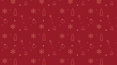 Noel Kalıbı Arkaplanı - Kırmızı ve Beyaz Kar Tanesi ve Şeker Çubuğu desenleri, Noel, Kış veya Yeni Yıl Şablonları İçin Mükemmel -.