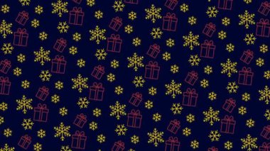 Noel Kalıbı Arkaplanı - Kırmızı ve Beyaz Kar Tanesi ve Şeker Çubuğu desenleri, Noel, Kış veya Yeni Yıl Şablonları İçin Mükemmel -.