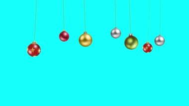 Parlak Noel Balosu Çerçevesi Şenlikli Yeni Yıl Arkaplanı - 4K 'da Zarif Tatil Dekorasyonu.