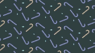 Noel Kalıbı Arkaplanı - Kırmızı ve Beyaz Kar Tanesi ve Şeker Çubuğu desenleri, Noel, Kış veya Yeni Yıl Şablonları İçin Mükemmel -.