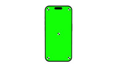 Chromakey Screen ile Yaratıcı Animasyon Akıllı Telefon Mockup - Uygulama veya Web Sitesi Tanıtımı İçin Uygun Video