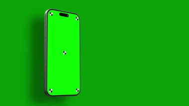 Chromakey Screen ile Yaratıcı Animasyon Akıllı Telefon Mockup - Uygulama veya Web Sitesi Tanıtımı İçin Uygun Video