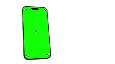 Chromakey Screen ile Yaratıcı Animasyon Akıllı Telefon Mockup - Uygulama veya Web Sitesi Tanıtımı İçin Uygun Video