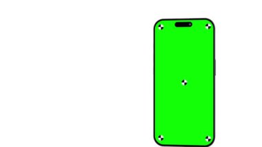 Chromakey Screen ile Yaratıcı Animasyon Akıllı Telefon Mockup - Uygulama veya Web Sitesi Tanıtımı İçin Uygun Video