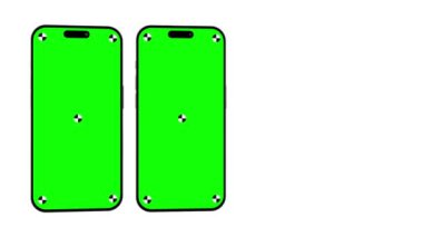 Chromakey Screen ile Yaratıcı Animasyon Akıllı Telefon Mockup - Uygulama veya Web Sitesi Tanıtımı İçin Uygun Video