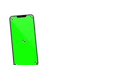 Chromakey Screen ile Yaratıcı Animasyon Akıllı Telefon Mockup - Uygulama veya Web Sitesi Tanıtımı İçin Uygun Video