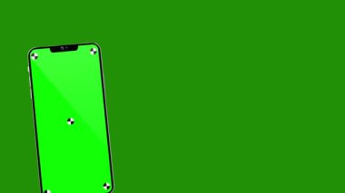 Chromakey Screen ile Yaratıcı Animasyon Akıllı Telefon Mockup - Uygulama veya Web Sitesi Tanıtımı İçin Uygun Video
