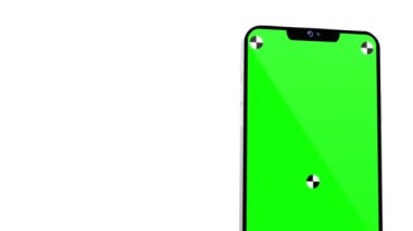 Chromakey Screen ile Yaratıcı Animasyon Akıllı Telefon Mockup - Uygulama veya Web Sitesi Tanıtımı İçin Uygun Video