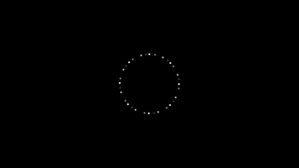 Радіальна Або Кругова Еквалайзерна Анімація Форма Звукової Хвилі Візуалізацією Точок — стокове відео