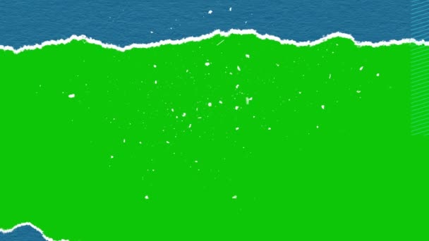 Paper Transform Green Background Stop Motion Animation Von Papierseitenschaltungen Für — Stockvideo