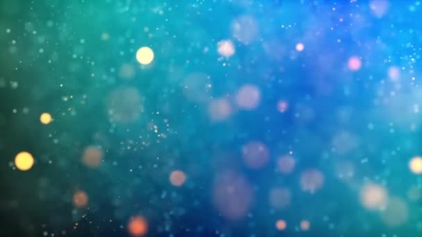 Golden Sparkles Magic Light Particle Tail Line Christmas Gold Glitters — Vídeos de Stock