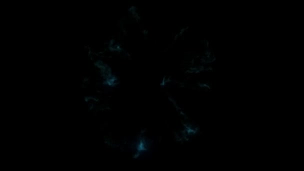 Superposición Ondas Choque Partículas Con Alpha Matte Efectos Visuales Dinámicos — Vídeo de stock