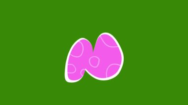 Moda Organik Şekil Patlaması - Yeşil Ekran Arkaplanındaki Birincil Renklerde Canlı Soyut Hareket. Yaratıcı Çizim Cesur Görsel Deneyimler İçin Dinamik Canlandırmayla Karşılaşıyor.