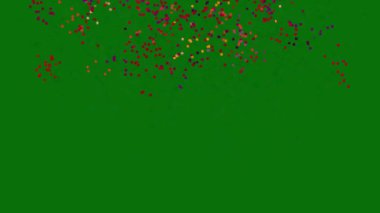 Dinamik Konfeti Patlaması Tatil Projeleriniz için Şenlik 4K Animasyonu! Renkli Parti Konfeti Parıltı ve Neşe Kasırgası 'nda Şelale