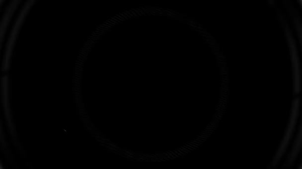 アニメーションビデオサークルハドホログラフィック未来デザイン ブルーグロー透明な背景 フォーマット クイックタイム Alpha Rgb ビデオコーデックアニメーション — ストック動画