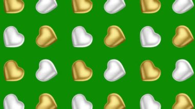 Etkileyici Görseller İçin Dinamik ve Renkli Kalp Arkaplanındaki Kusursuz Hareket Döngüsündeki Kalp Modelleri. Daha fazla kalp animasyonu için portföyümüzü inceleyin..