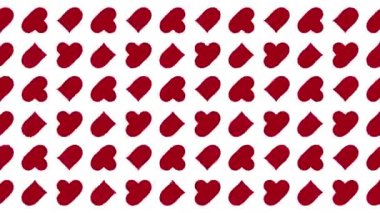 Etkileyici Görseller İçin Dinamik ve Renkli Kalp Arkaplanındaki Kusursuz Hareket Döngüsündeki Kalp Modelleri. Daha fazla kalp animasyonu için portföyümüzü inceleyin..