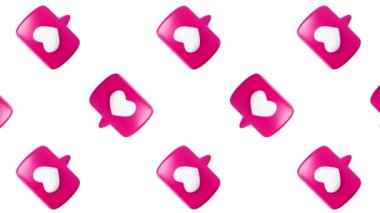 Etkileyici Görseller İçin Dinamik ve Renkli Kalp Arkaplanındaki Kusursuz Hareket Döngüsündeki Kalp Modelleri. Daha fazla kalp animasyonu için portföyümüzü inceleyin..