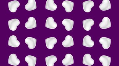 Etkileyici Görseller İçin Dinamik ve Renkli Kalp Arkaplanındaki Kusursuz Hareket Döngüsündeki Kalp Modelleri. Daha fazla kalp animasyonu için portföyümüzü inceleyin..