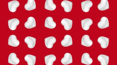 3D Animasyon Kalp Şekilleri Şablonu - Romantik ve Canlı Atmosfer İçin Döngü Videosu. Ek Aşk ve Cazibe Portföyümüzde Daha Fazla Kalp Animasyonları Keşfedin