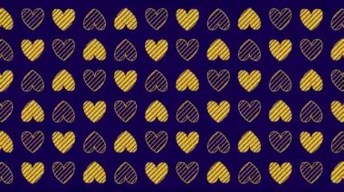 Etkileyici Görseller İçin Dinamik ve Renkli Kalp Arkaplanındaki Kusursuz Hareket Döngüsündeki Kalp Modelleri. Daha fazla kalp animasyonu için portföyümüzü inceleyin..