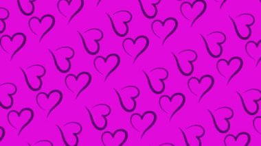 Etkileyici Görseller İçin Dinamik ve Renkli Kalp Arkaplanındaki Kusursuz Hareket Döngüsündeki Kalp Modelleri. Daha fazla kalp animasyonu için portföyümüzü inceleyin..