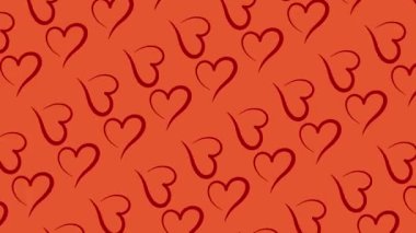 Etkileyici Görseller İçin Dinamik ve Renkli Kalp Arkaplanındaki Kusursuz Hareket Döngüsündeki Kalp Modelleri. Daha fazla kalp animasyonu için portföyümüzü inceleyin..