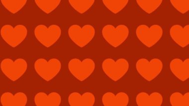 Etkileyici Görseller İçin Dinamik ve Renkli Kalp Arkaplanındaki Kusursuz Hareket Döngüsündeki Kalp Modelleri. Daha fazla kalp animasyonu için portföyümüzü inceleyin..