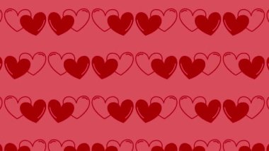 Etkileyici Görseller İçin Dinamik ve Renkli Kalp Arkaplanındaki Kusursuz Hareket Döngüsündeki Kalp Modelleri. Daha fazla kalp animasyonu için portföyümüzü inceleyin..