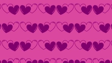 Etkileyici Görseller İçin Dinamik ve Renkli Kalp Arkaplanındaki Kusursuz Hareket Döngüsündeki Kalp Modelleri. Daha fazla kalp animasyonu için portföyümüzü inceleyin..