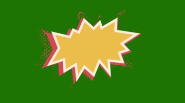 Yeşil Ekran El Çizimi Dönen Şekil Animasyonu. Yeşil ekran arka planında elle çizilmiş bir şekil döngüsü.