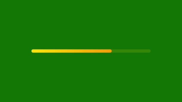 Анимация Полосы Загрузки Зеленом Фоне Визуальное Представление Анимации Полосы Загрузки — стоковое видео