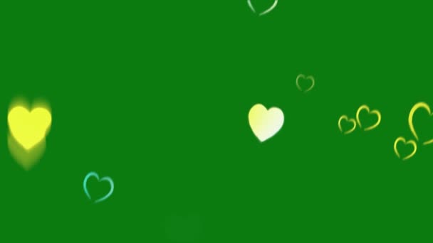 Романтичний Щасливий День Святого Валентина Анімаційний Фон Анімаційний Фон Літаючими — стокове відео